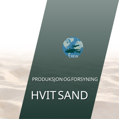 Produksjon og forsyning Hvit sand